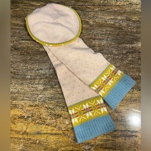 Mini Boden Beret & Scarf 7-10 yrs Matching